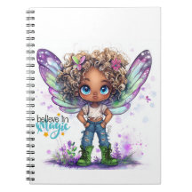 Believe In Magic Fairy Spiral  Notebook