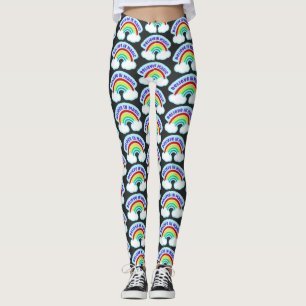 Believe in Magic Retro Design Leggings