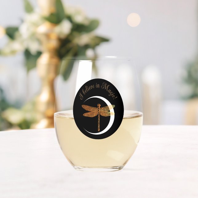 Believe in Magic! Stemless Wine Glass (Insitu (Wedding))