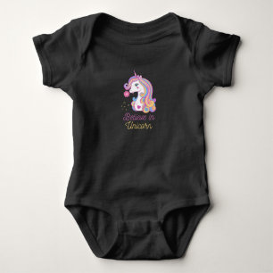 Believe In Magic Unicorn        Baby Bodysuit