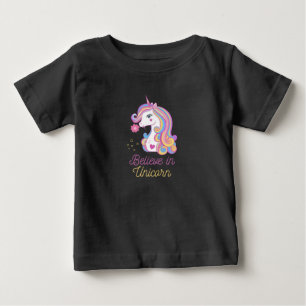 Believe In Magic Unicorn Baby T-Shirt
