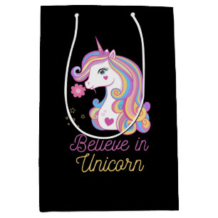 Believe In Magic Unicorn Medium Gift Bag