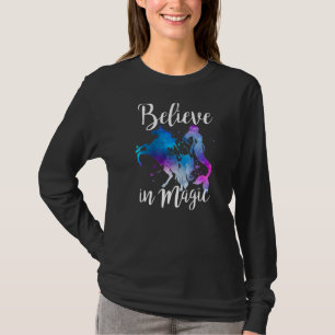 Believe In Magic Unicorn Mermaid  Vintage Fantasy T-Shirt
