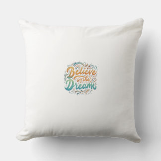 Believe in the Dr Throw Pillow