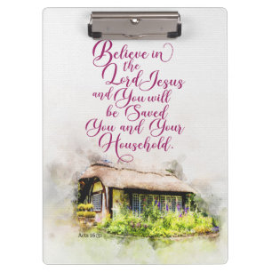 Believe in the Lord Jesus and you will be saved Clipboard