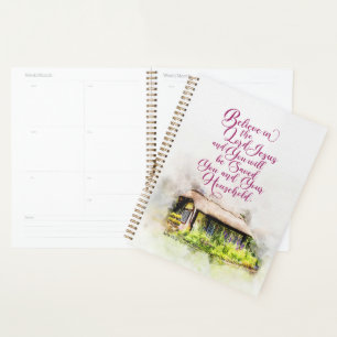 Believe in the Lord Jesus and you will be saved Planner