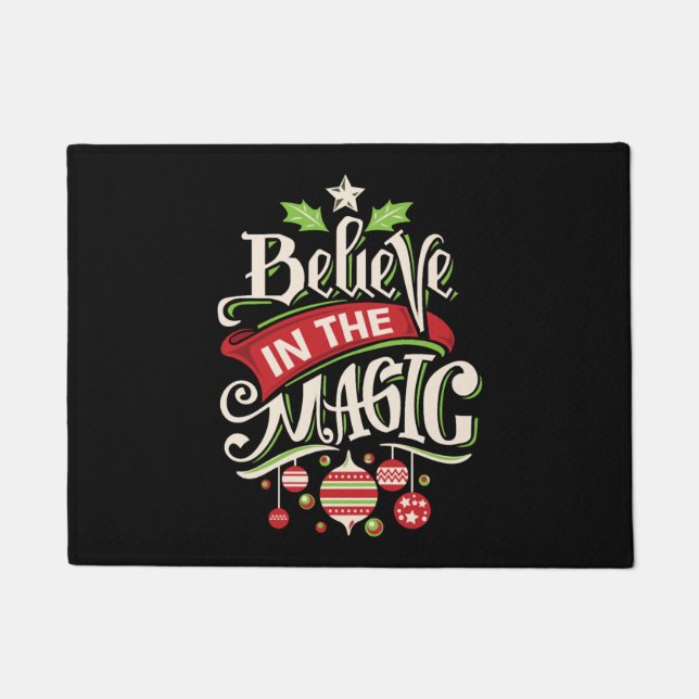 believe in the magic christmas doormat (Front)