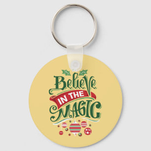 Believe in the Magic Christmas Typography Keychain