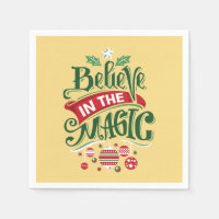 Believe in the Magic Christmas Typography