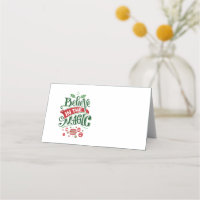 Believe in the Magic Christmas Typography