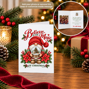 Believe in the Magic Gnome Christmas Card