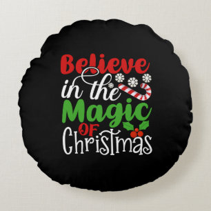 Believe in The Magic Of Christmas-81529 Round Pillow