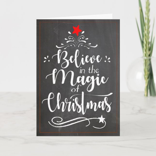 Believe in the Magic of Christmas Card (Front)