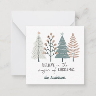 Believe in the Magic of Christmas Family Enclosure Card