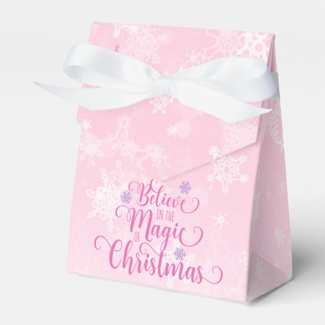 Believe in the Magic of Christmas Favor Box (Front Side)