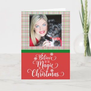 Believe in the Magic of Christmas Holiday Card