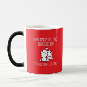 believe in the magic of christmas love mug