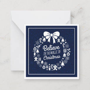 Believe In The Magic Of Christmas Personalized Card