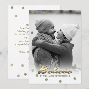 Believe in the Magic of Christmas. Photo Cards