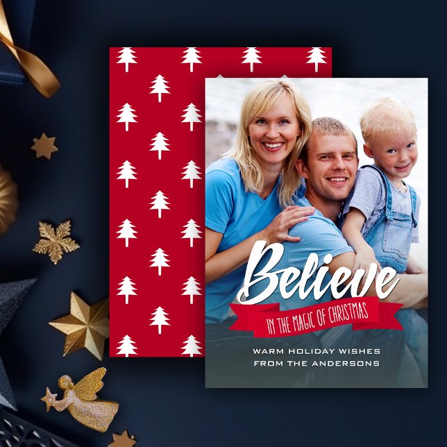 Believe in the Magic of Christmas Photo Cards (Creator Uploaded)