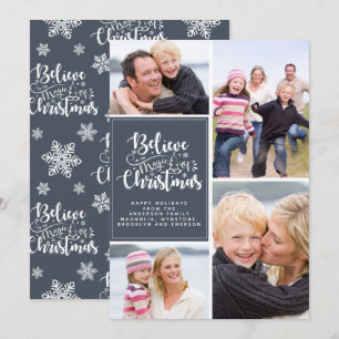 Believe in the Magic of Christmas Photo Holiday Card