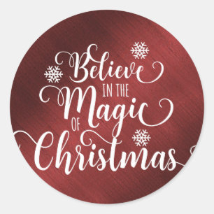 Believe in the Magic of Christmas Sticker