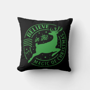 BELIEVE IN THE MAGIC OF... christmas Throw Pillow