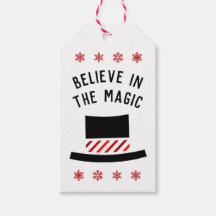 Believe in the Magic - Snowmans Top Hat Gift Tags