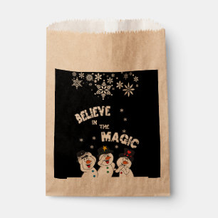 Believe in the Magic Snowmen Favour Bag