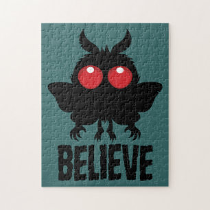 Believe In The Mysterious Mothman Jigsaw Puzzle