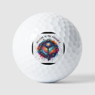 Believe in the Possible T-Shirt Design Golf Balls