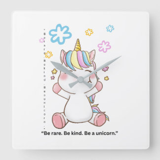 Believe in Unicorns Shirt | Square Wall Clock