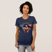 "Believe In Wonder" Wonder Woman Lasso Comic Logo T-Shirt (Front Full)