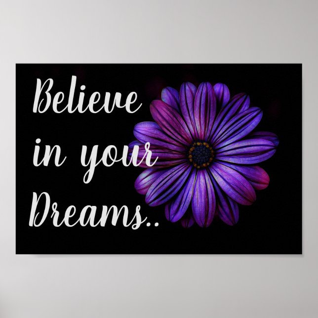 Believe in your dreams poster (Front)