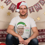 Believe In Your Elf Fun Photo Christmas T-Shirt<br><div class="desc">Fun elf photo tshirt which features your photo with an elf hat,  and the text 'BELIEVE IN YOUR ELF' personalized with your name. The font styles can be changed by clicking on the customize further link after personalizing.</div>