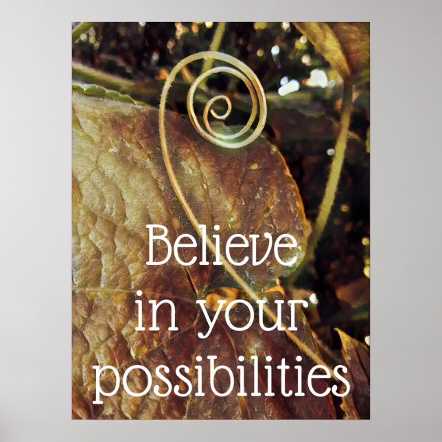 Believe in Your Possibilities Poster (Front)