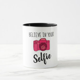 Believe In Your Selfie Combo Mug