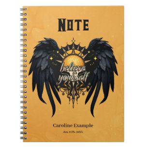 Believe in Yourself, a lettering Notebook