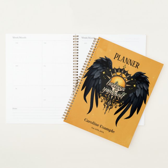 Believe in Yourself, a lettering  Planner (Display)
