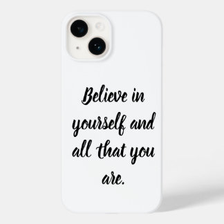 "Believe in Yourself Customizable Phone Case - Ins