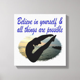 BELIEVE IN YOURSELF DIVER DREAMS CANVAS PRINT