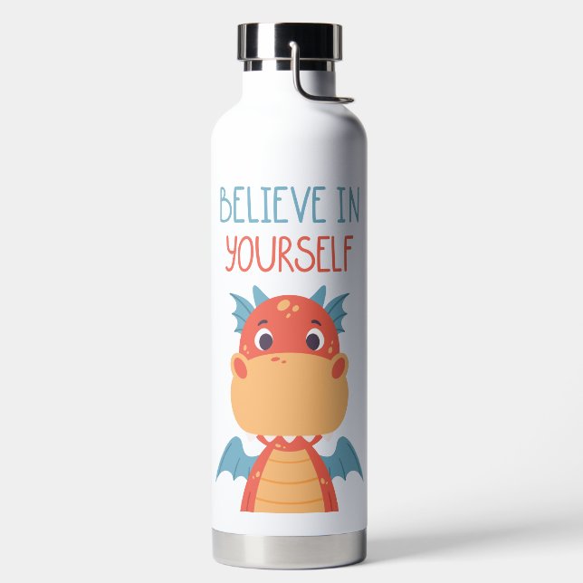 Believe In Yourself Dragon Water Bottle (Left)