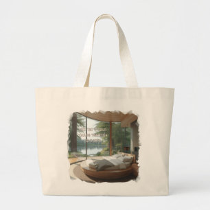 Believe in Yourself Everyday Large Tote Bag