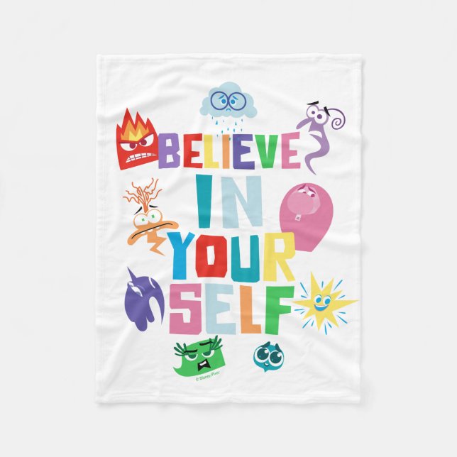 Believe In Yourself Fleece Blanket (Front)
