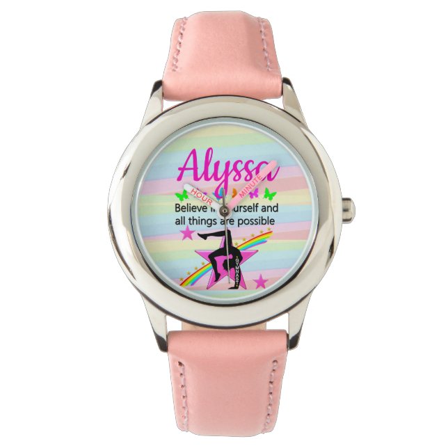 BELIEVE IN YOURSELF GYMNASTICS DESIGN WATCH (Front)