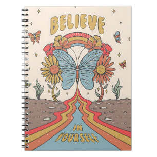Believe in Yourself Inspirational Butterfly  Notebook