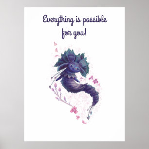 believe in yourself motivational  kid's poster