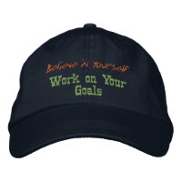 Believe in Yourself Motivational Quote Custom Navy