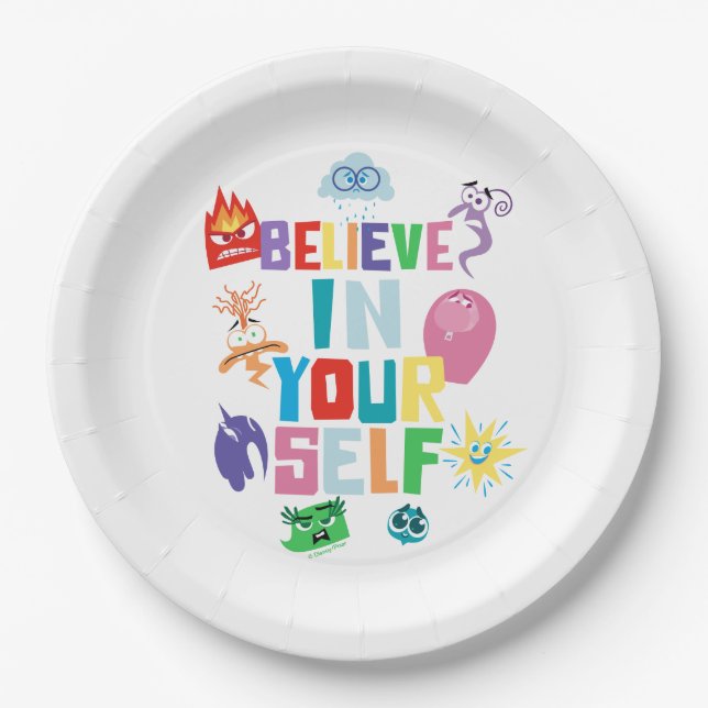 Believe In Yourself Paper Plate (Front)
