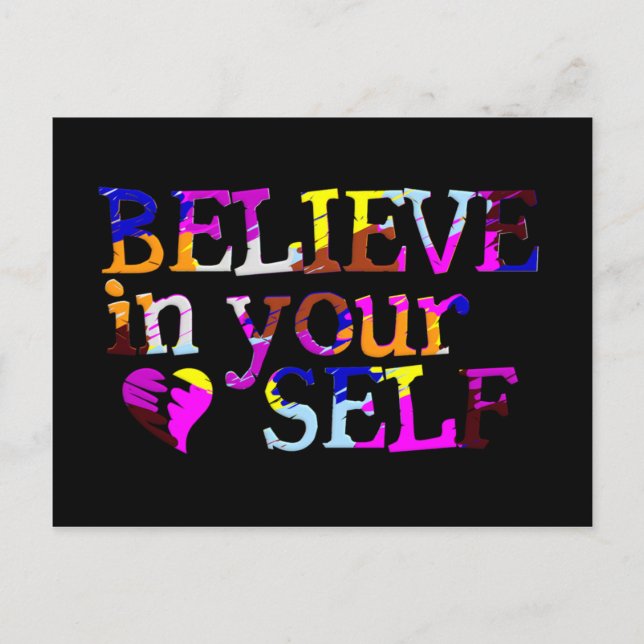 Believe In Yourself postcard (Front)